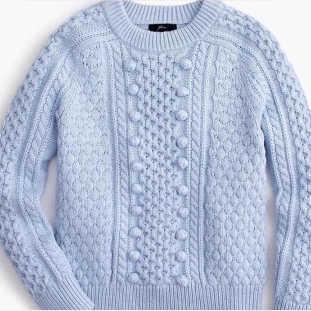 J. Crew Popcorn Cable Knit Sweater